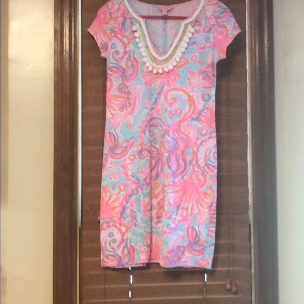 Lilly Pulitzer Harper embellished V-neck dress